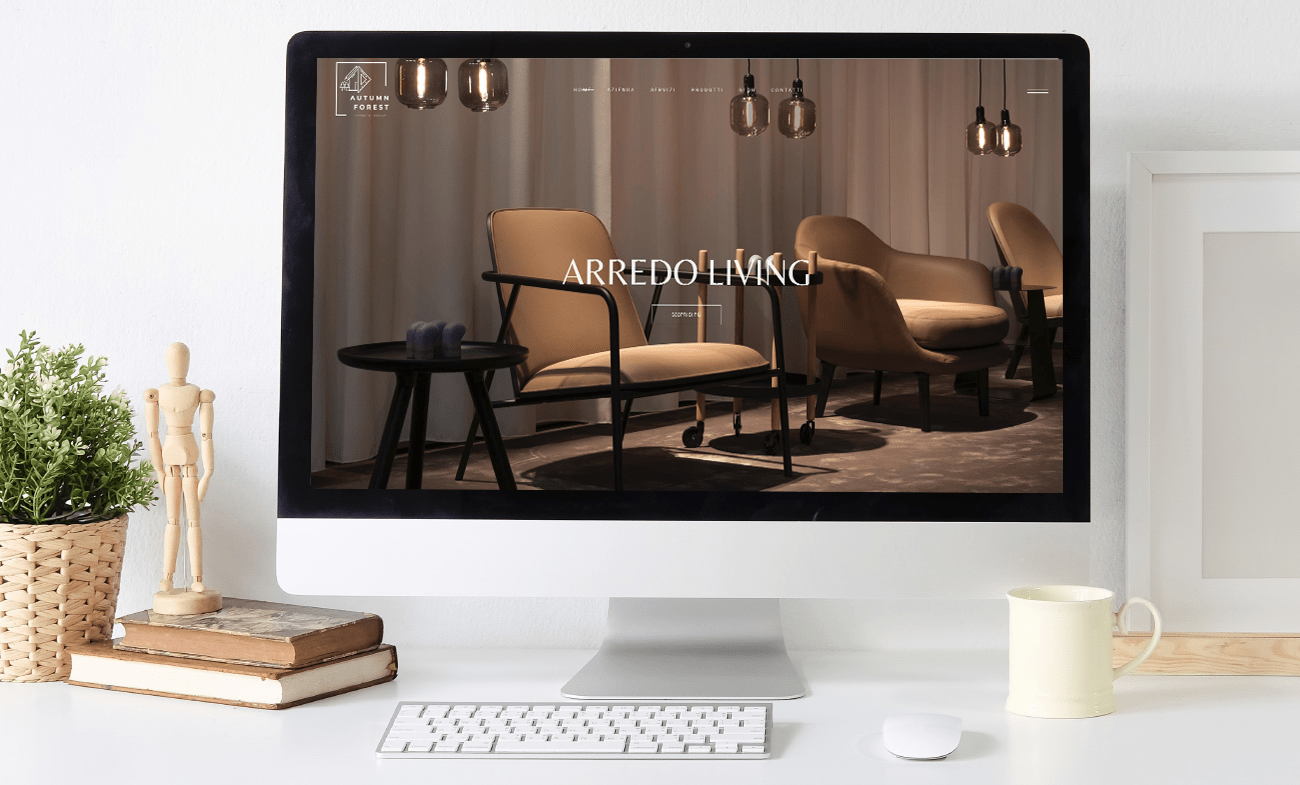 immagine del sito web realizzato per Autumn Forest