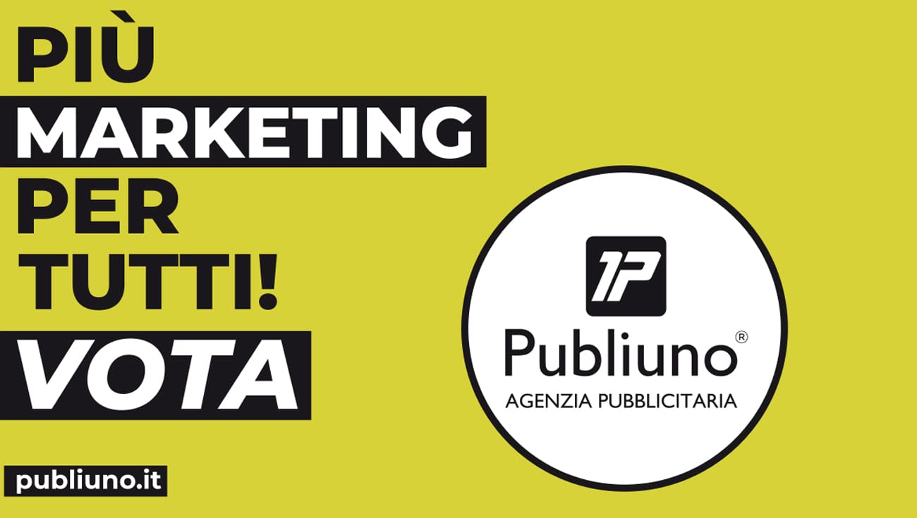 La grafica per la campagna elettorale "vota publiuno"